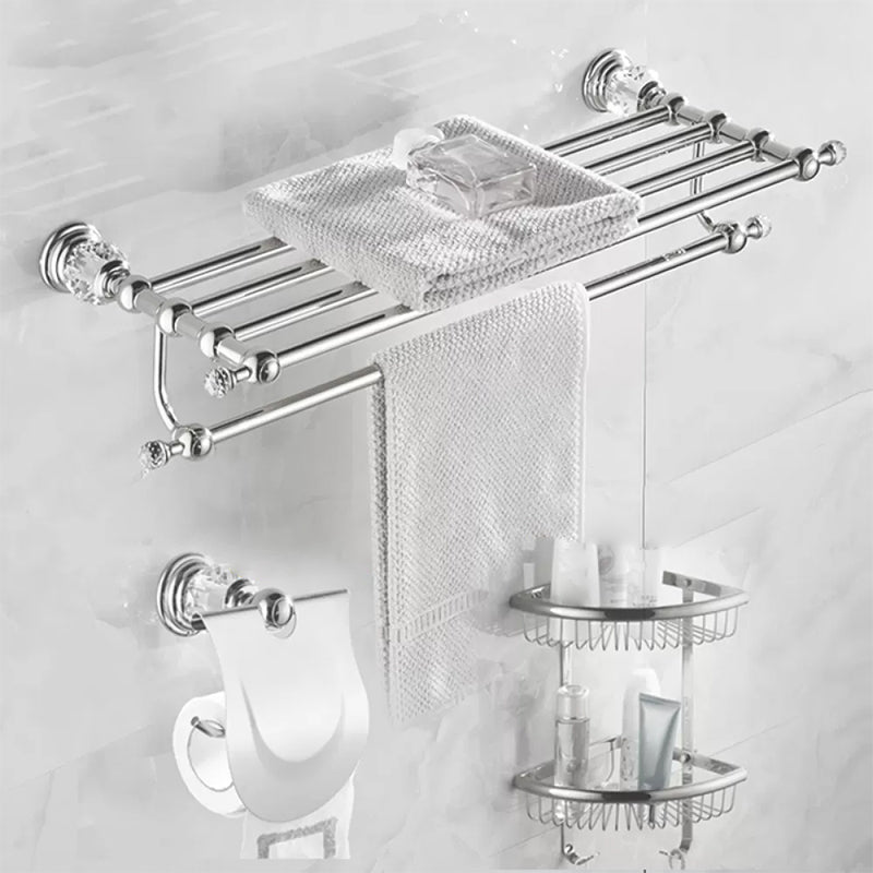 Modern Bathroom Accessories Hardware Set Silver Accessories Hardware Set