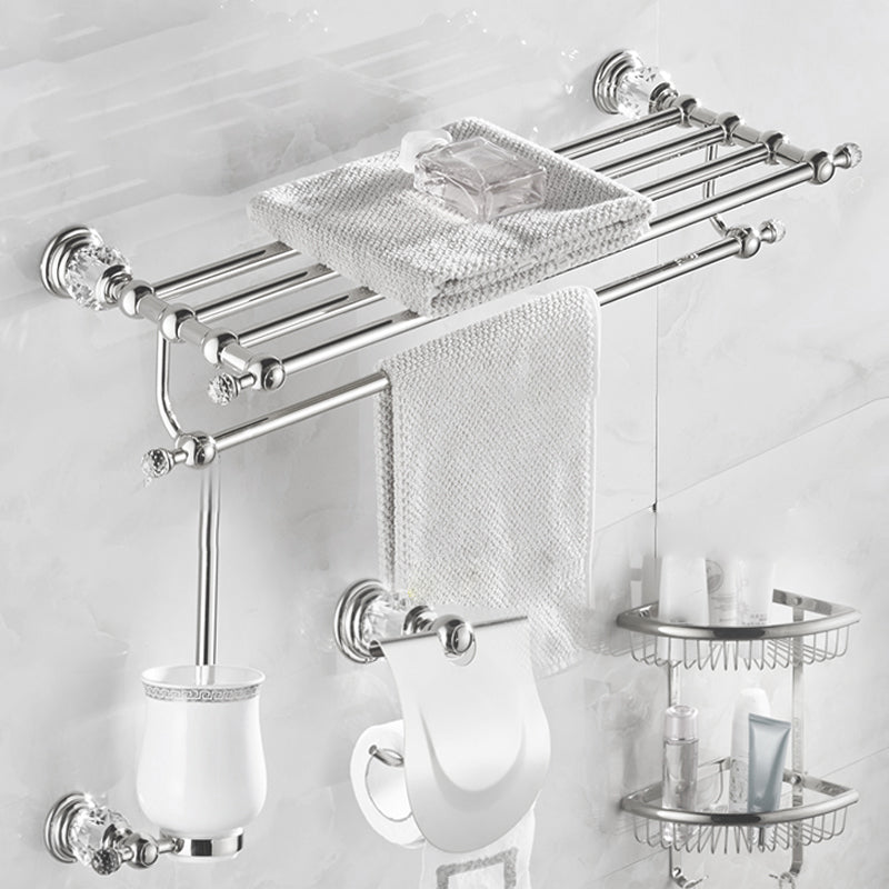 Modern Bathroom Accessories Hardware Set Silver Accessories Hardware Set
