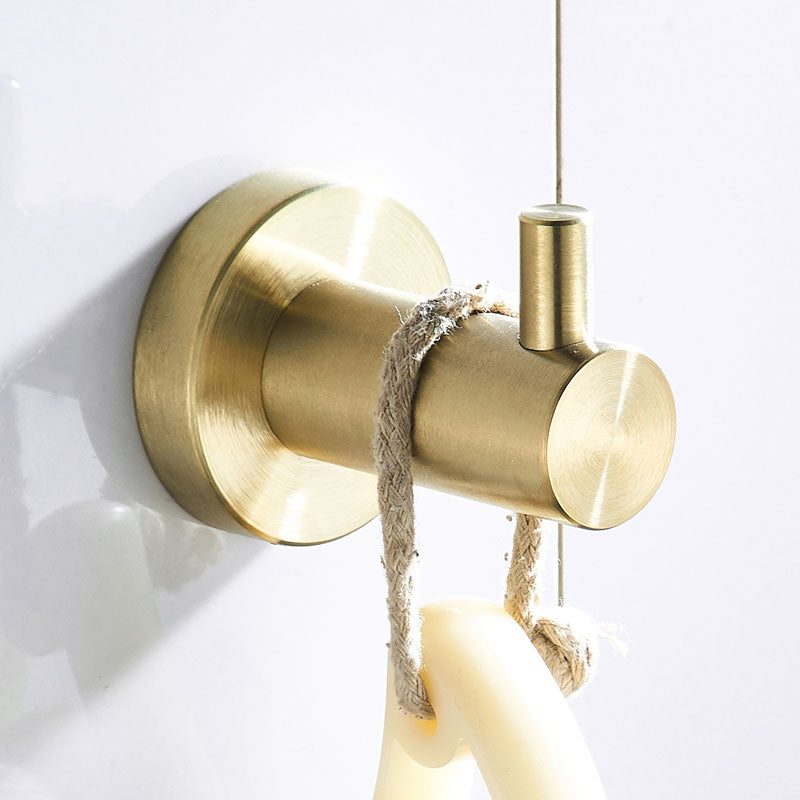 Traditional Brushed Brass Bathroom Accessory As Individual Or As a Set in Metal