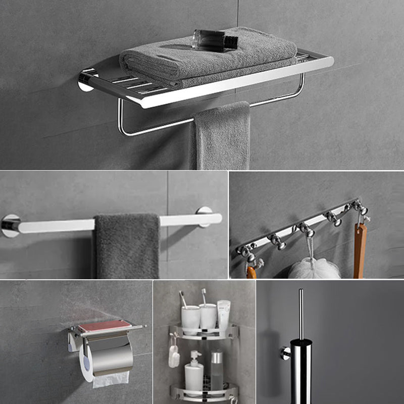 Modern Bathroom Accessories Hardware Set Silver Bathroom Hardware Set