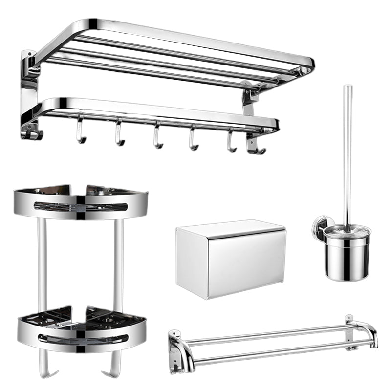 Contemporary Metal Bathroom Accessory As Individual Or As a Set with Paper Holder
