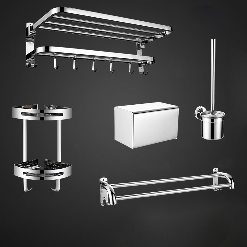 Contemporary Metal Bathroom Accessory As Individual Or As a Set with Paper Holder