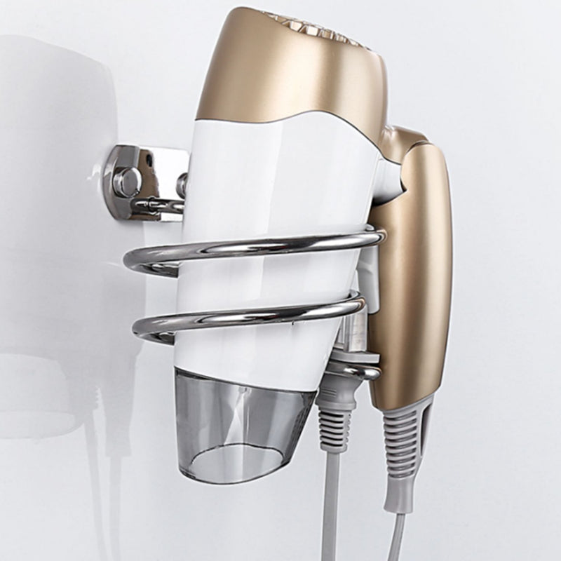 Contemporary Bathroom Accessories Hardware Set in Silver with Towel Bar