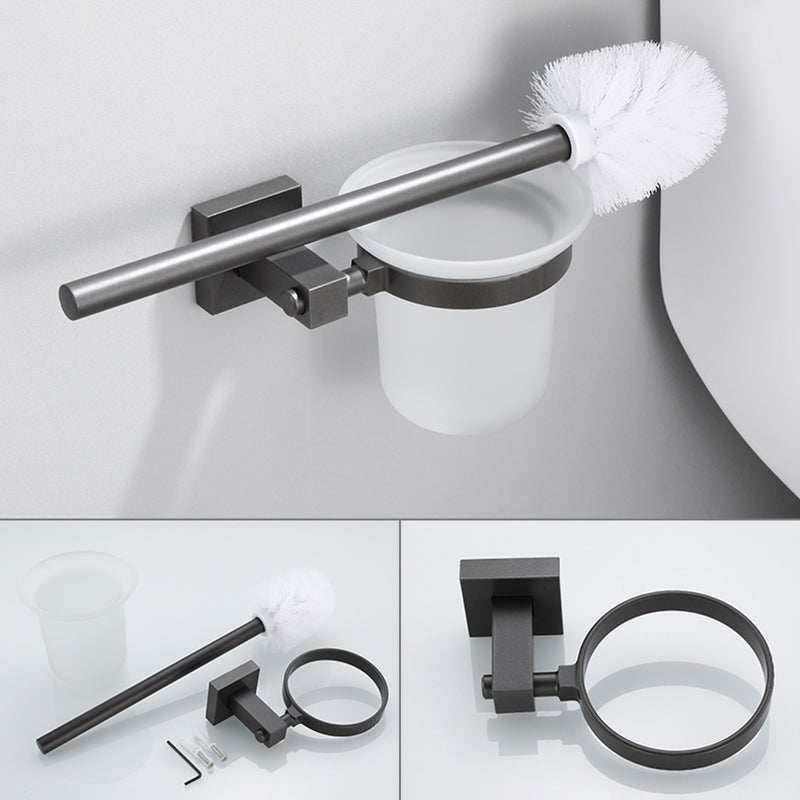 Modern Bathroom Accessories Hardware Set Grey Bathroom Hardware Set