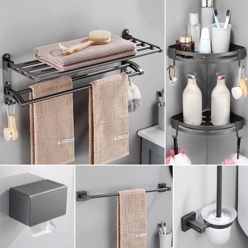 Modern Bathroom Accessories Hardware Set Grey Bathroom Hardware Set