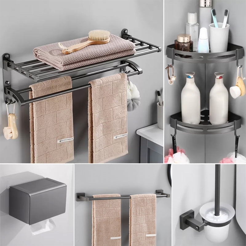 Modern Bathroom Accessories Hardware Set Grey Bathroom Hardware Set