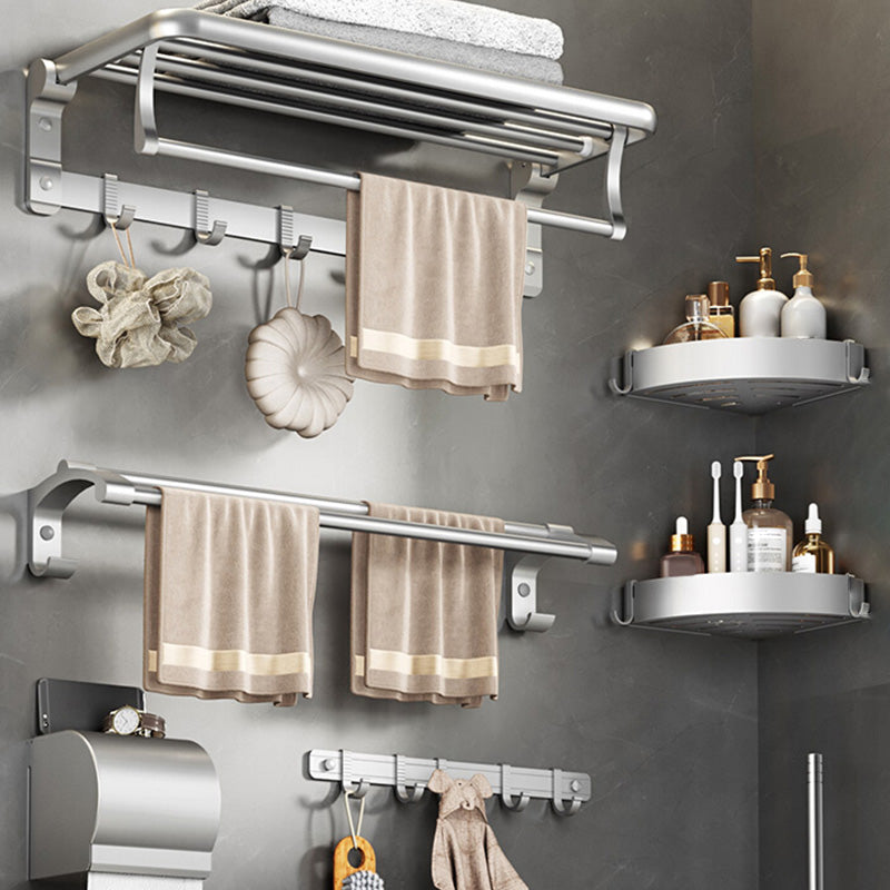 Modern Bathroom Accessories Hardware Set Silver Bathroom Accessories Hardware Set
