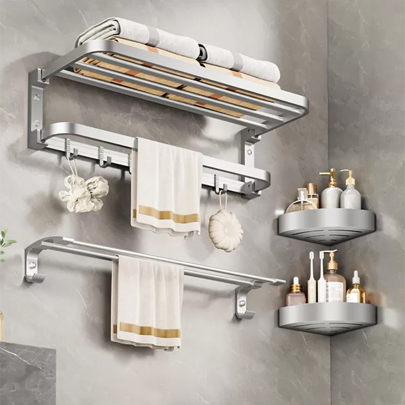 Modern Bathroom Accessories Hardware Set Silver Bathroom Accessories Hardware Set
