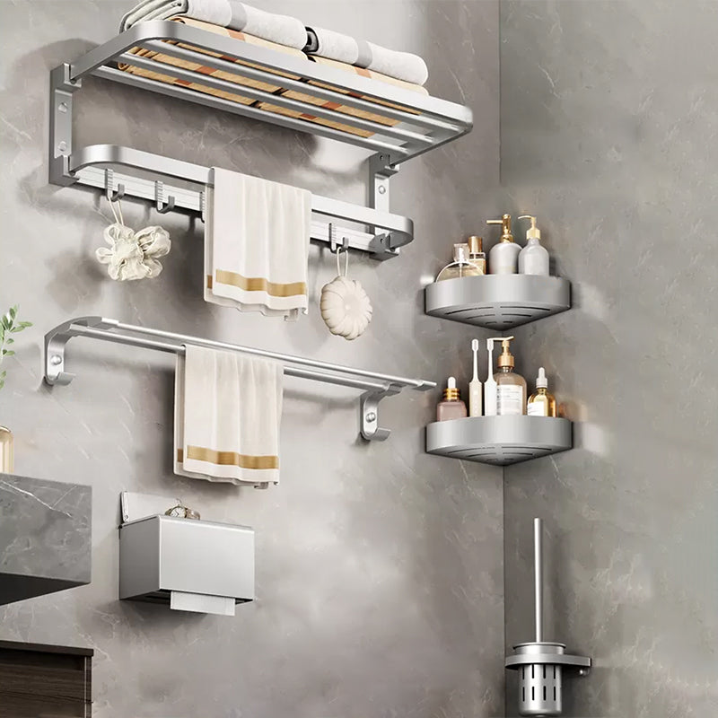 Modern Bathroom Accessories Hardware Set Silver Bathroom Accessories Hardware Set