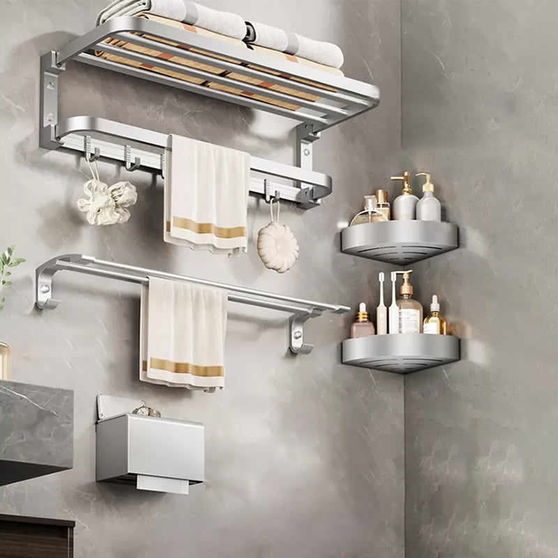 Modern Bathroom Accessories Hardware Set Silver Bathroom Accessories Hardware Set