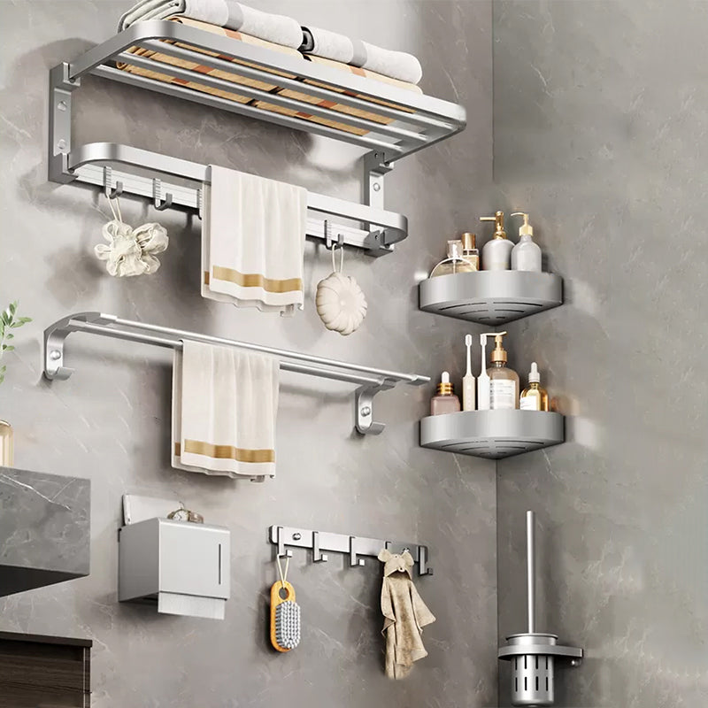 Modern Bathroom Accessories Hardware Set Silver Bathroom Accessories Hardware Set