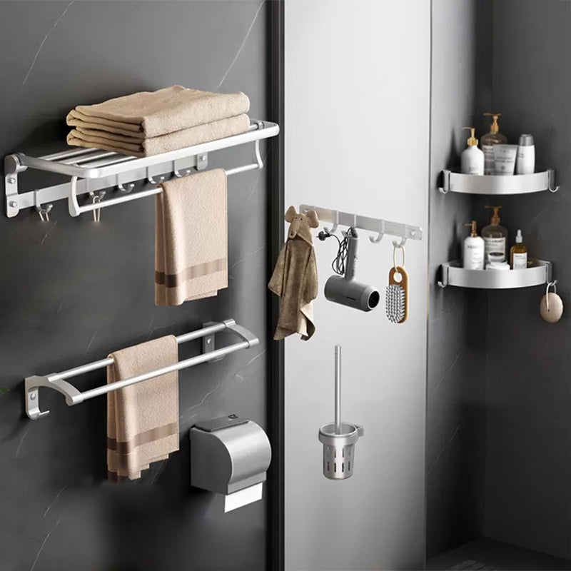 Modern Bathroom Accessories Hardware Set Silver Bathroom Accessories Hardware Set