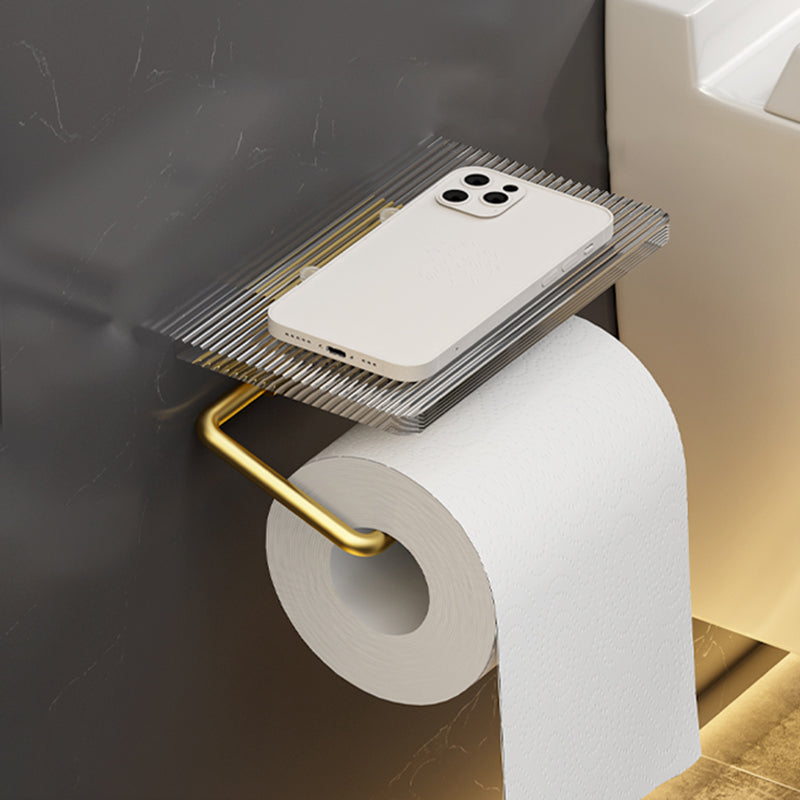 6 Piece Bathroom Accessory Set in Gold Metal Bath Hardware Set