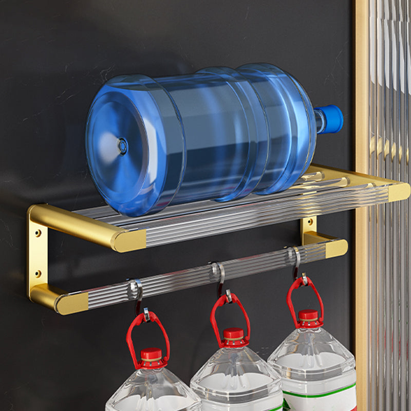 6 Piece Bathroom Accessory Set in Gold Metal Bath Hardware Set