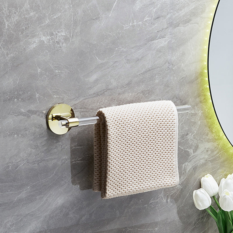 6 Piece Bathroom Accessory Set in Gold Metal Bath Hardware Set