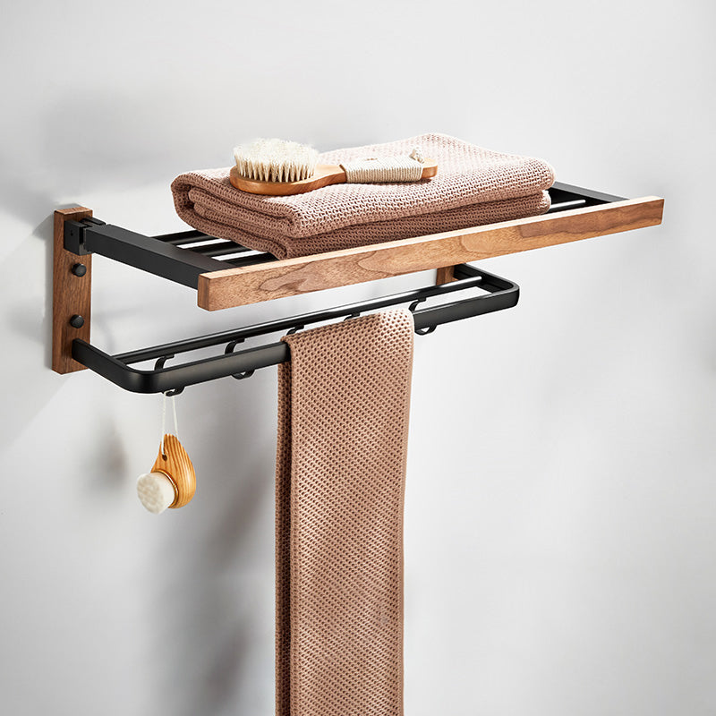 Walnut Bathroom Set Black Metal Bathroom Accessories Hardware Set