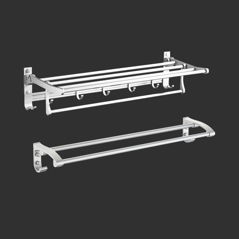 Modern Bathroom Accessories Hardware Set Silver Bathroom Accessory Kit