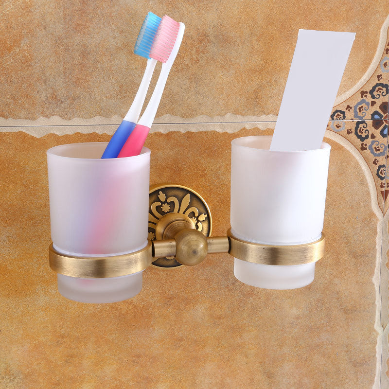 Traditional Vintage Brass Bathroom Accessory As Individual Or As a Set