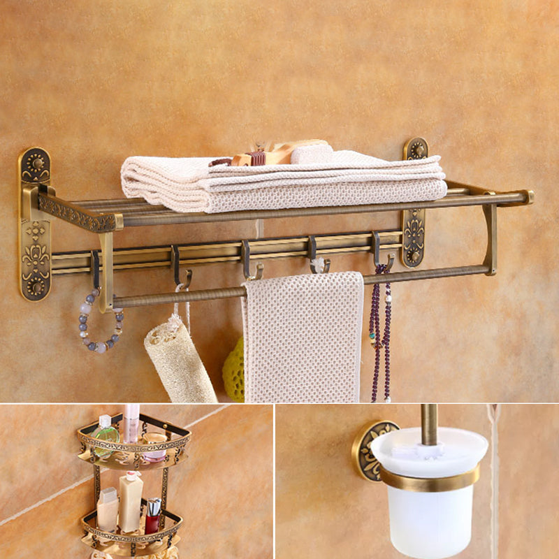 Traditional Vintage Brass Bathroom Accessory As Individual Or As a Set