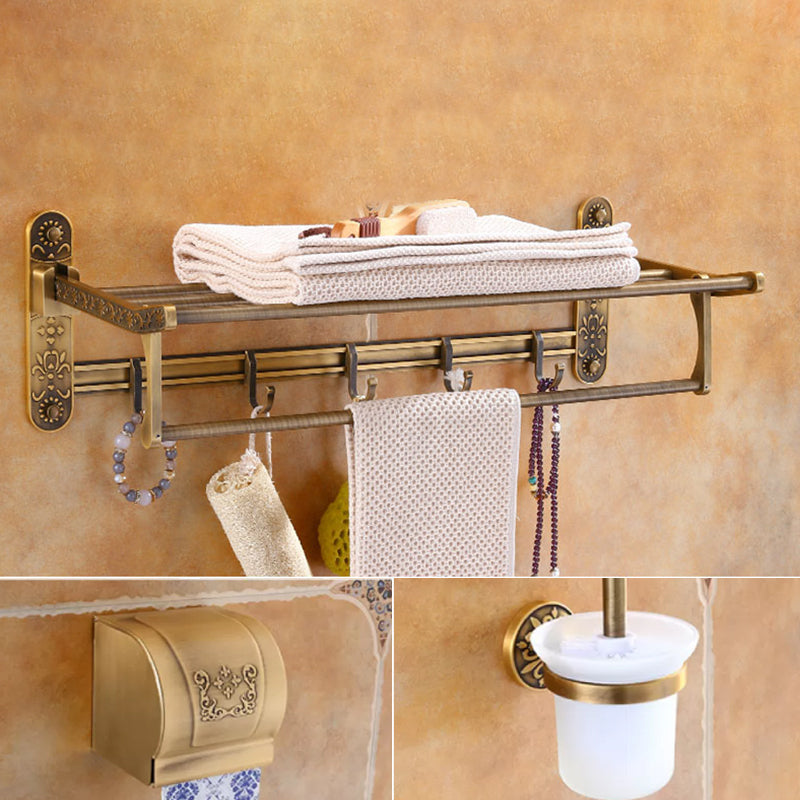 Traditional Vintage Brass Bathroom Accessory As Individual Or As a Set