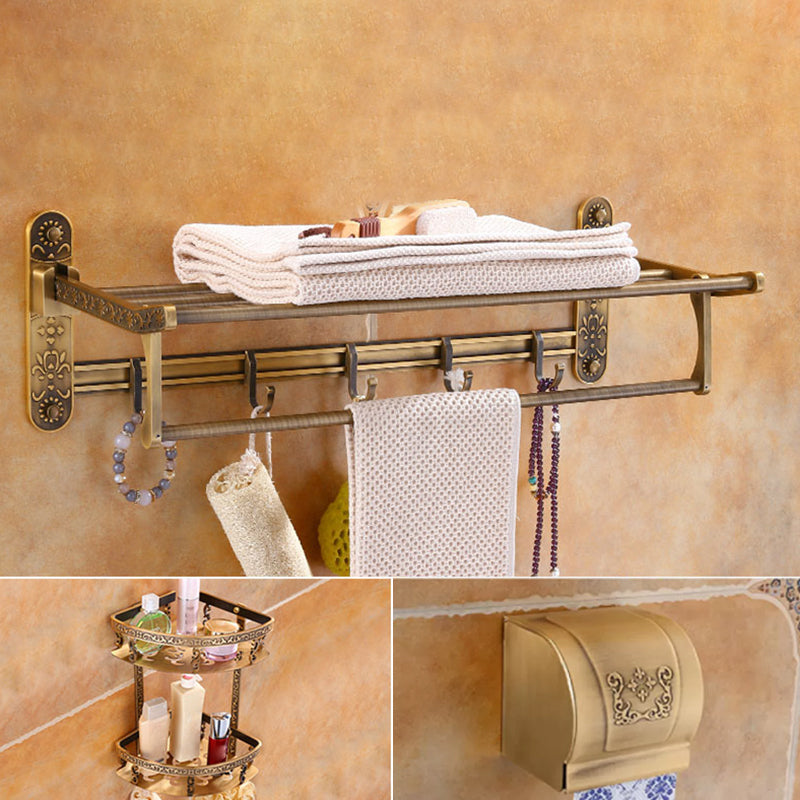 Traditional Vintage Brass Bathroom Accessory As Individual Or As a Set