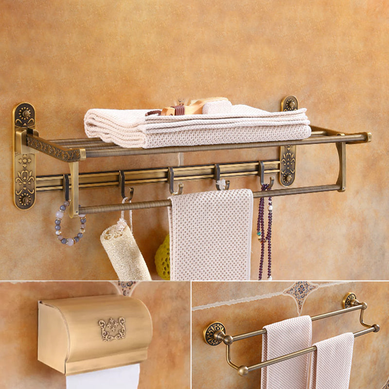 Traditional Vintage Brass Bathroom Accessory As Individual Or As a Set