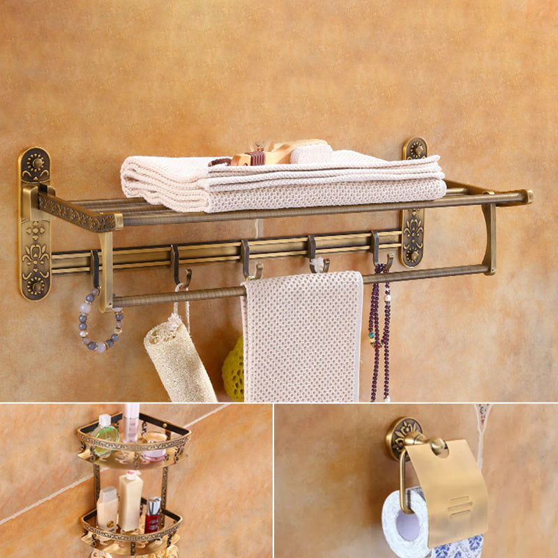 Traditional Vintage Brass Bathroom Accessory As Individual Or As a Set