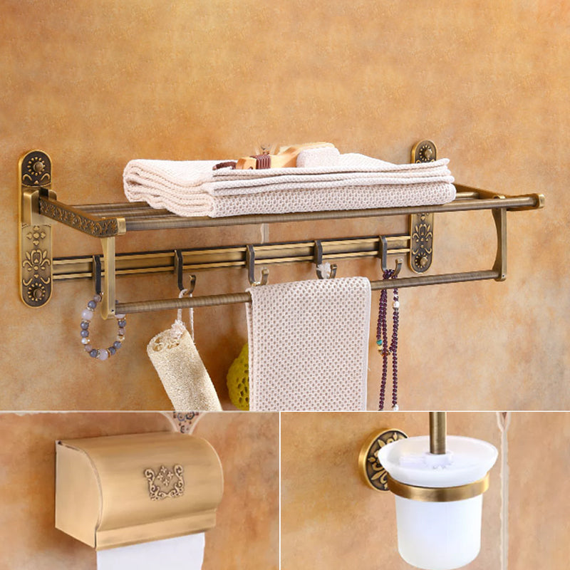 Traditional Vintage Brass Bathroom Accessory As Individual Or As a Set