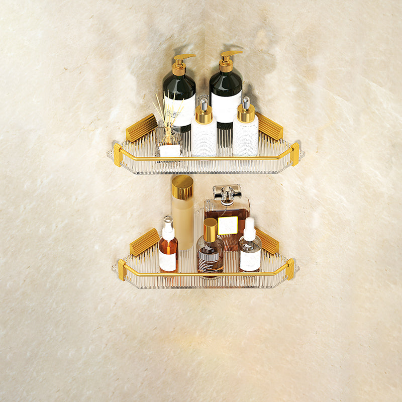 Modern 7-Piece Bathroom Accessory Set Metal Bathroom Set in Gold