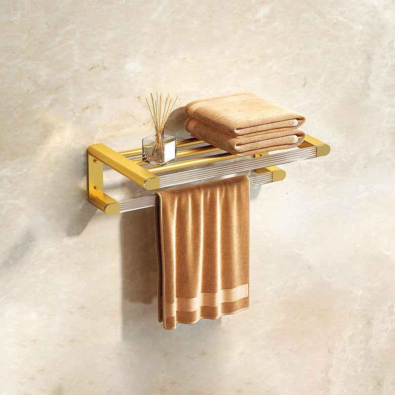 Modern 7-Piece Bathroom Accessory Set Metal Bathroom Set in Gold