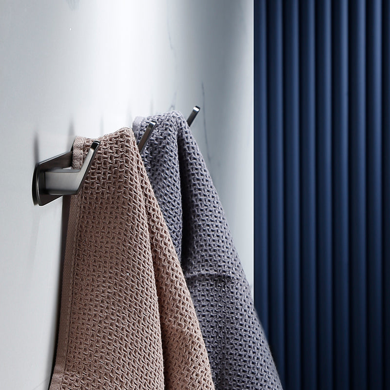 Gray Traditional Bathroom Hardware Set Stainless Steel Bathroom Accessory Kit