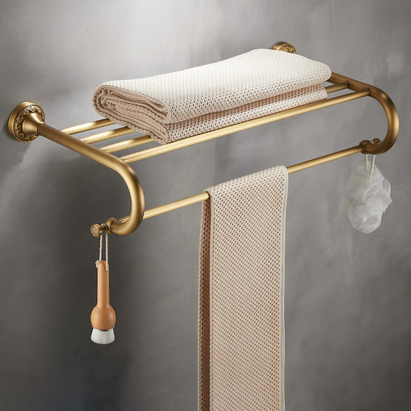 Traditional Brushed Brass Bathroom Accessory As Individual Or As a Set