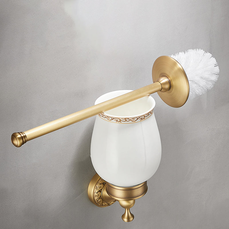 Traditional Brushed Brass Bathroom Accessory As Individual Or As a Set
