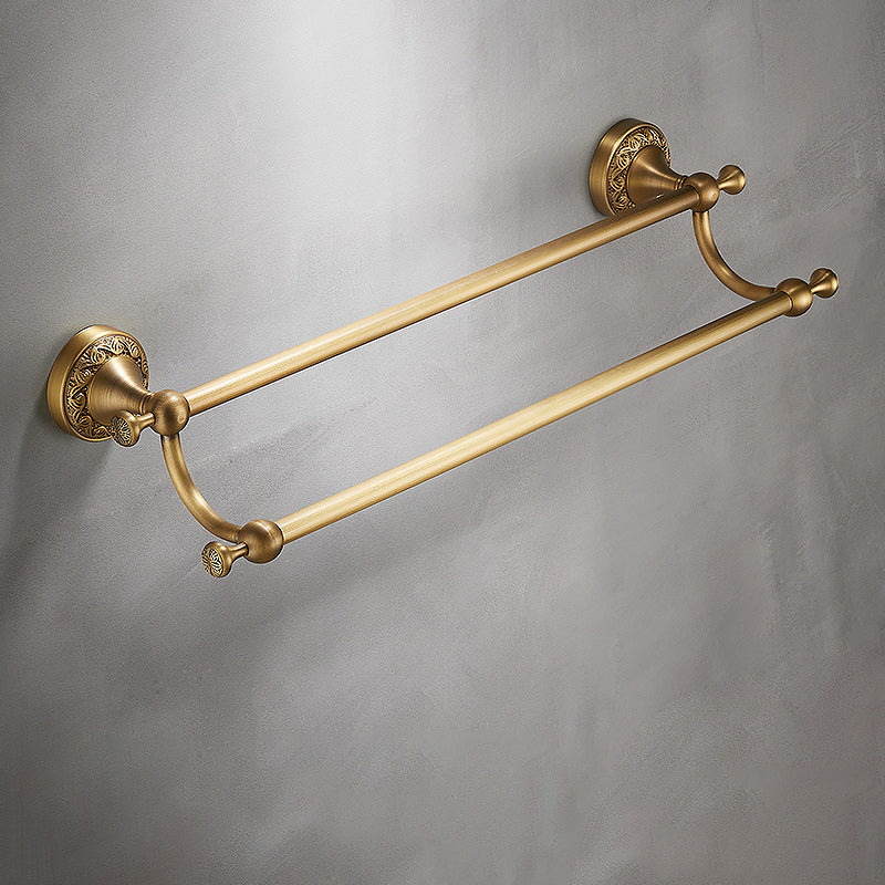 Traditional Brushed Brass Bathroom Accessory As Individual Or As a Set