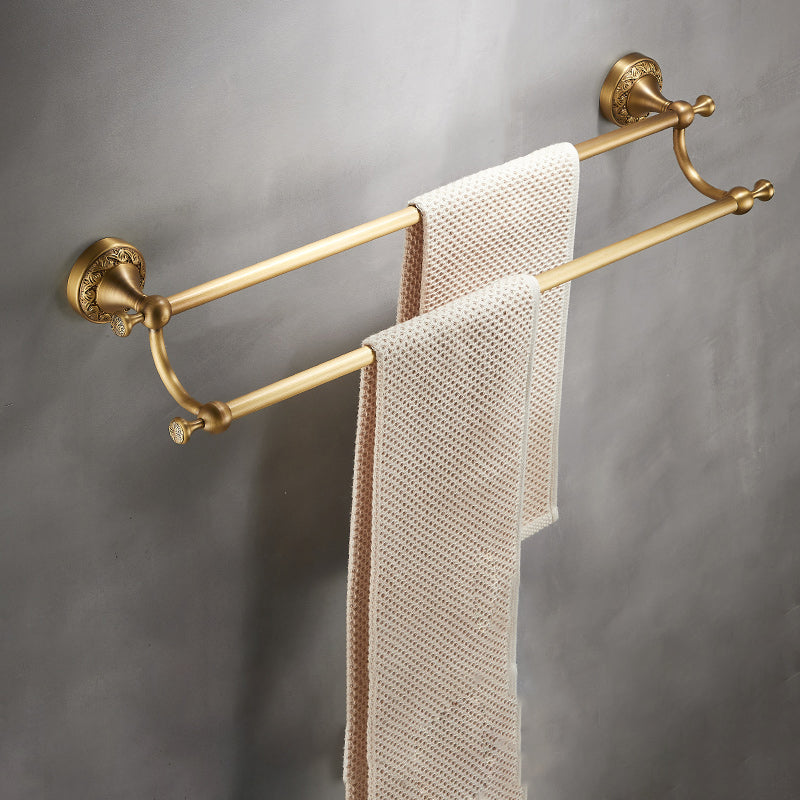 Traditional Brushed Brass Bathroom Accessory As Individual Or As a Set
