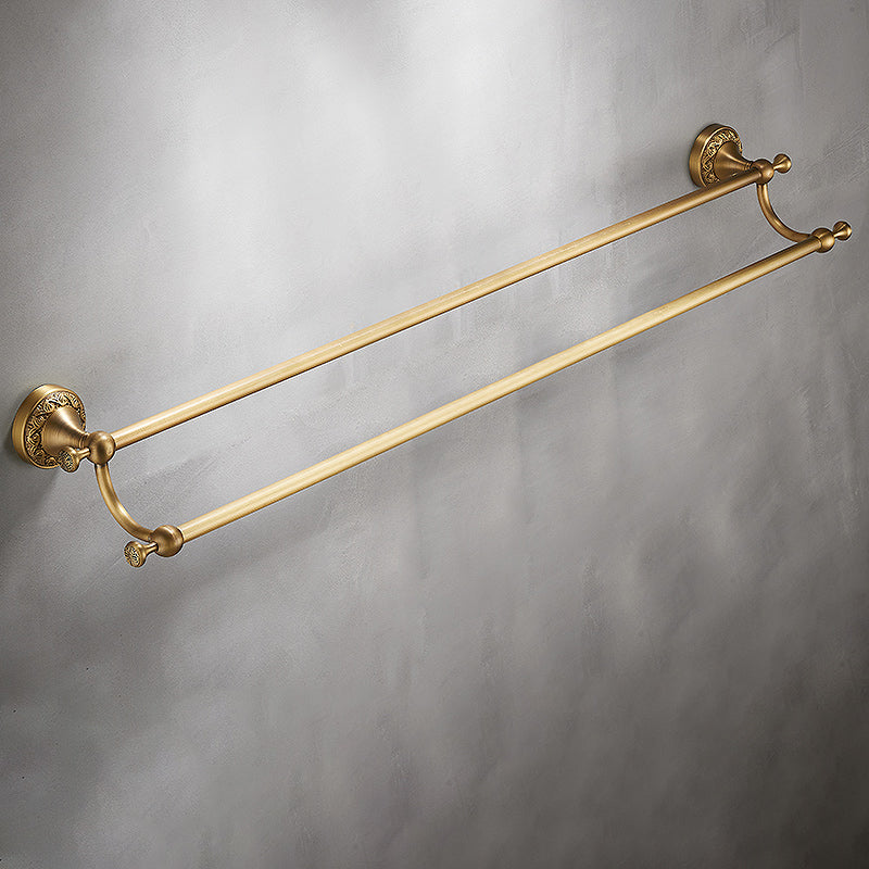 Traditional Brushed Brass Bathroom Accessory As Individual Or As a Set