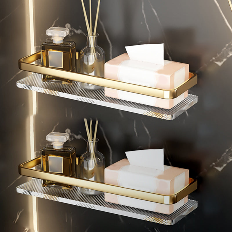 Metal and Acrylic Bathroom Accessory Set Transparent Bathroom Hardware