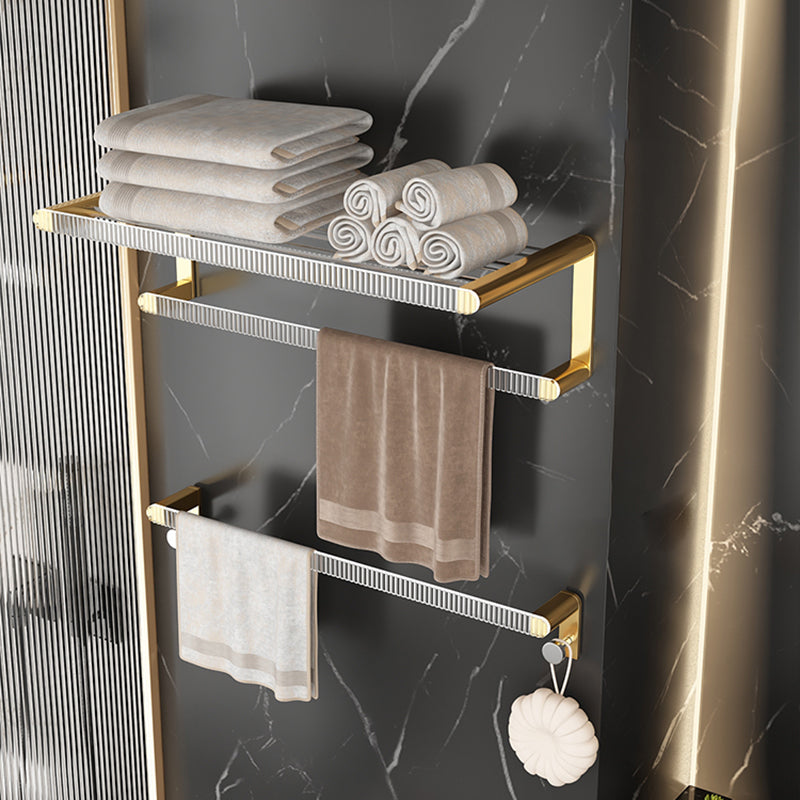 Metal and Acrylic Bathroom Accessory Set Transparent Bathroom Hardware