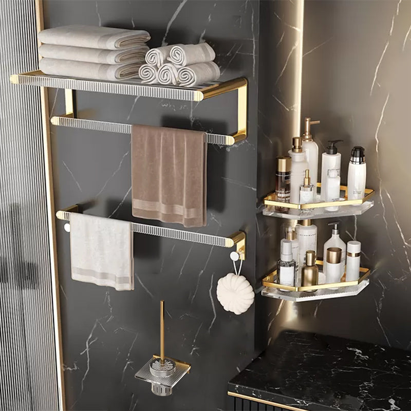Metal and Acrylic Bathroom Accessory Set Transparent Bathroom Hardware