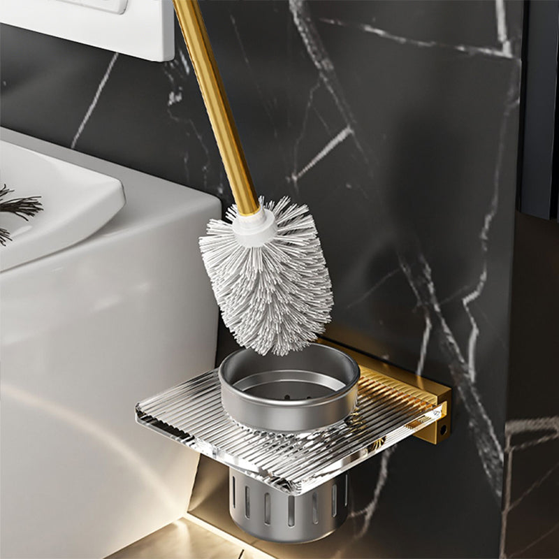 Metal and Acrylic Bathroom Accessory Set Transparent Bathroom Hardware