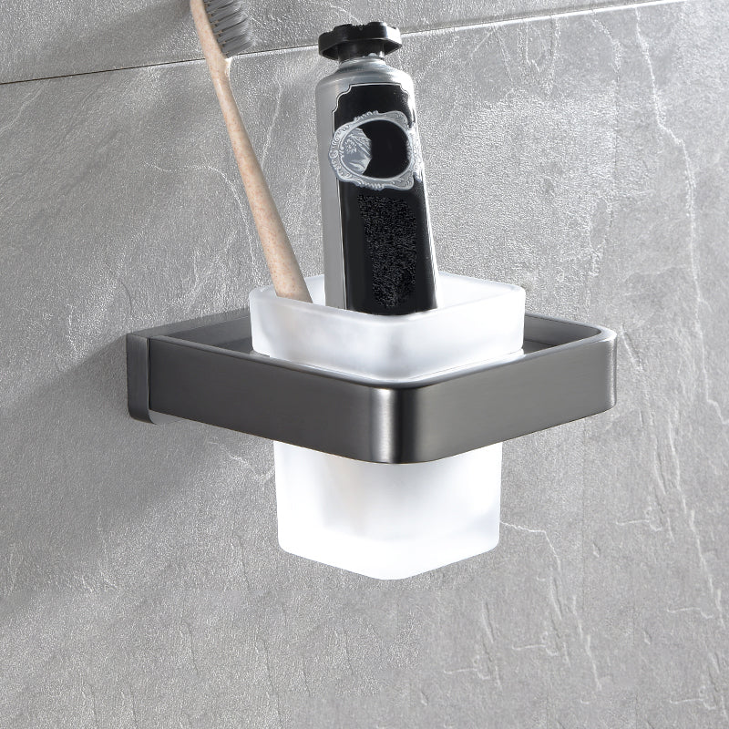 Grey Metal Modern Bathroom Accessory As Individual Or As a Set