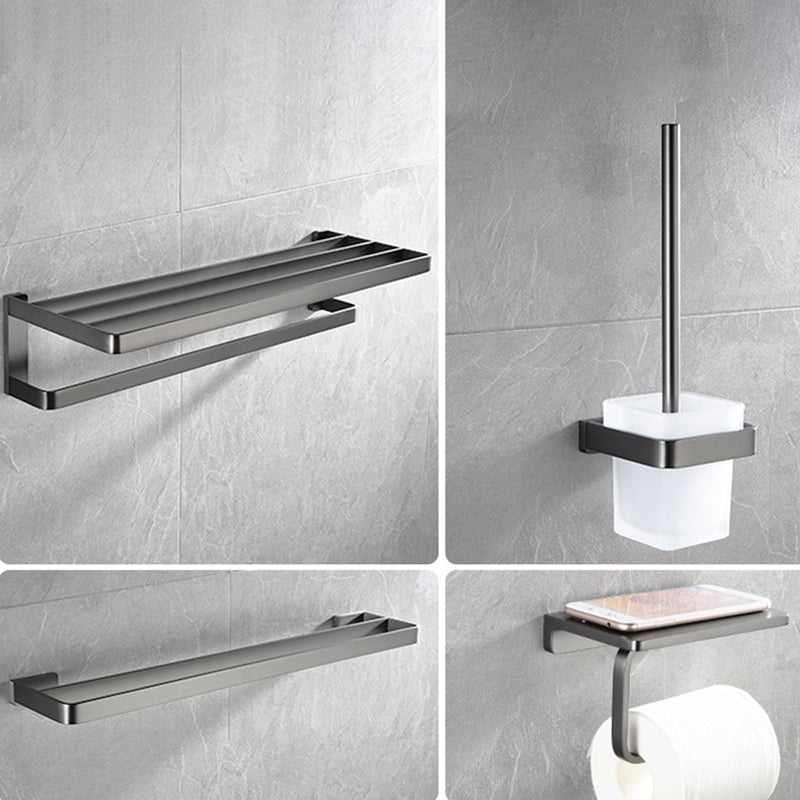 Grey Metal Modern Bathroom Accessory As Individual Or As a Set