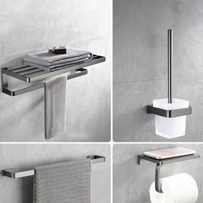 Grey Metal Modern Bathroom Accessory As Individual Or As a Set