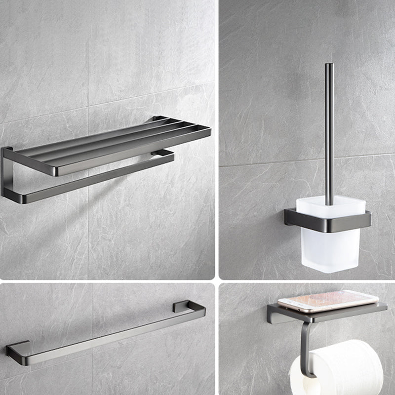 Grey Metal Modern Bathroom Accessory As Individual Or As a Set