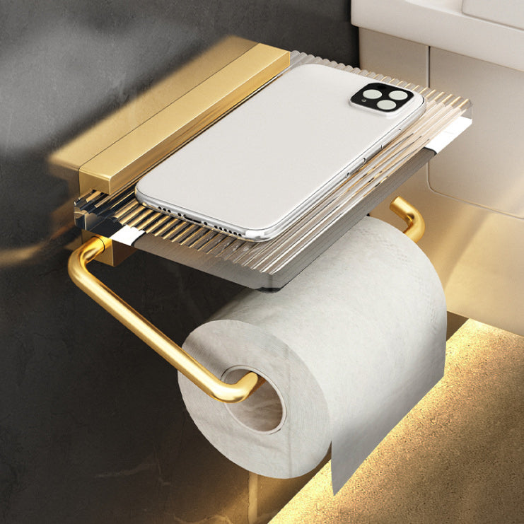 Plastic Modern Bathroom Accessories Hardware Set with Bath Shelf