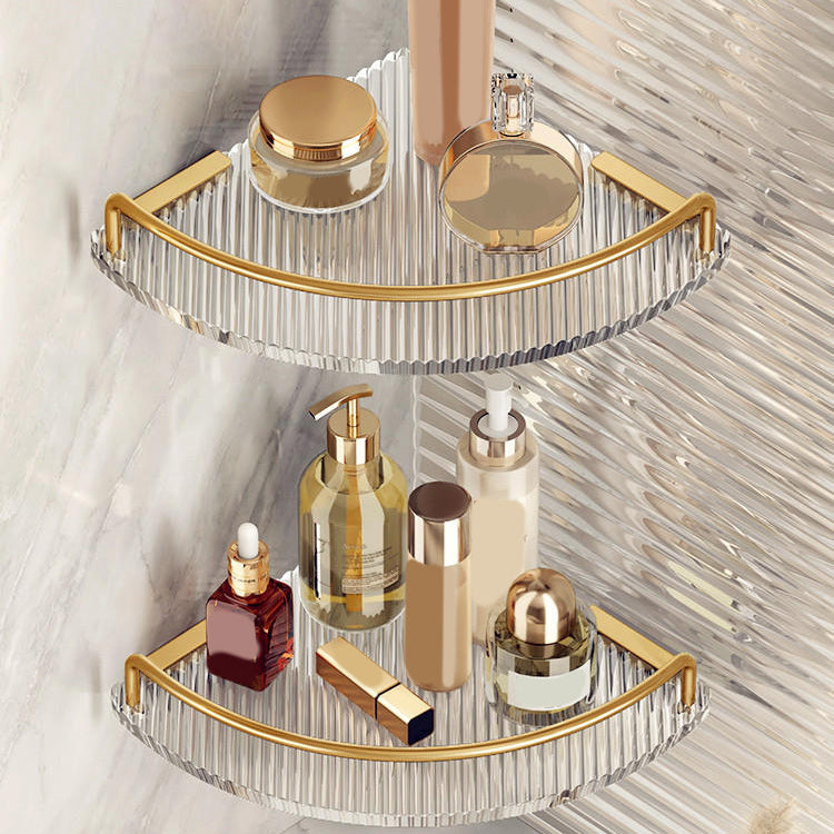Modern Golden Bathroom Accessory As Individual Or As a Set with Bath Shelf