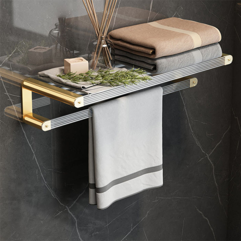 Modern Bathroom Accessory Set Bath Shelf Gold Towel Bar Bath Hardware Set