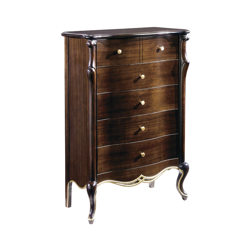 Mid-Century Modern Storage Cabinet Solid Wood 5/6-Drawer Accent Chest