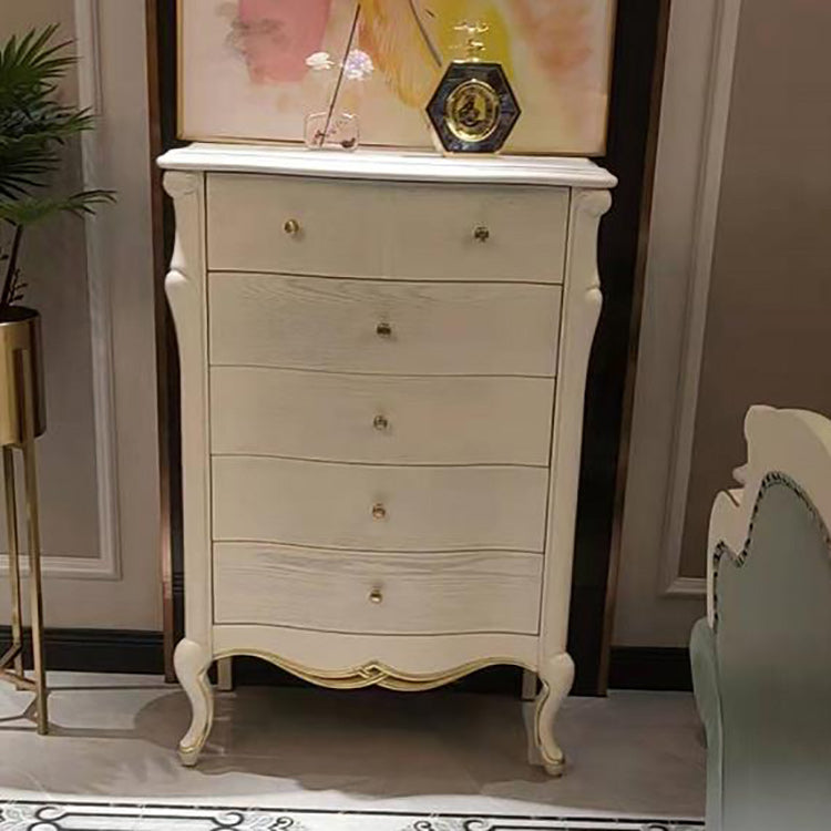 Mid-Century Modern Storage Cabinet Solid Wood 5/6-Drawer Accent Chest