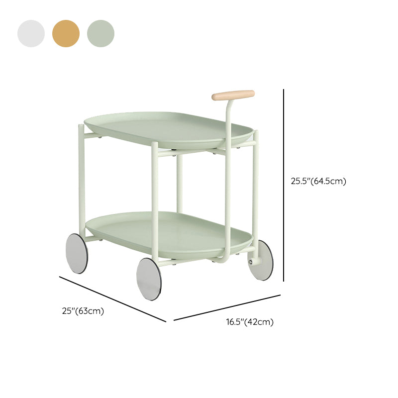 Contemporary Metal Side Table Oval Top Sofa Side Accent Table